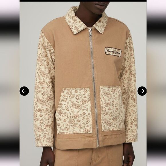 Homme + Femme PAISLEY WORK JACKET - Picture 12 of 13